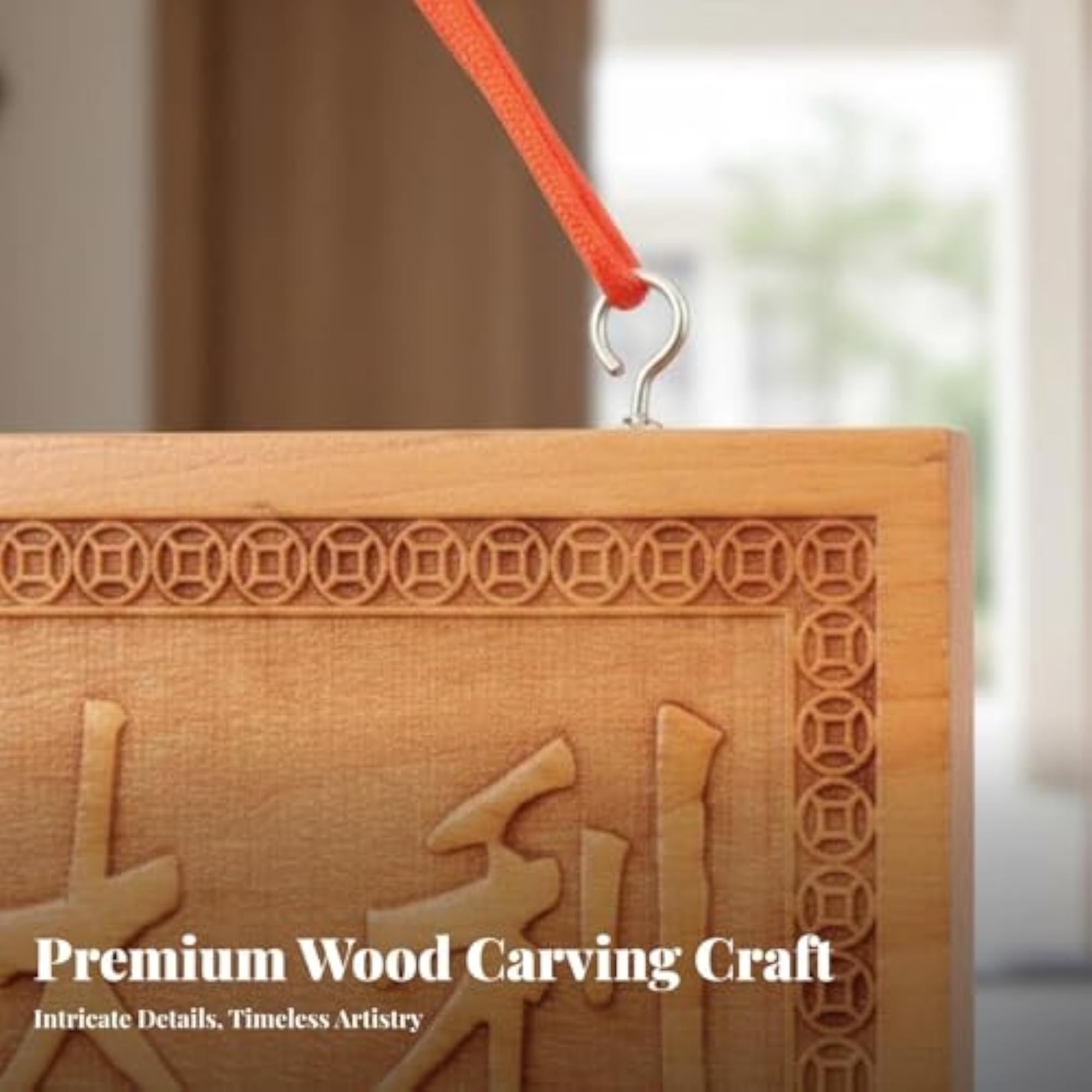 Peach Wood Feng Shui Good Luck Charm Amulet